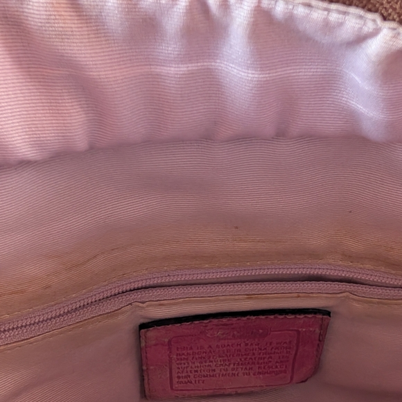 REHAB Vintage 2004 Coach Pink and Tan Signature Tote - Picture 12 of 16